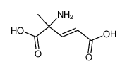 α-methyl-(E)-3,4-dehydroglutamic acid Structure
