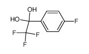 2,2,2-trifluoro-1-(4-fluorophenyl)ethane-1,1-diol结构式
