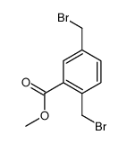 2,5-Bis-bromomethyl-benzoic acid Methyl ester结构式