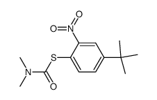 S-4-tert-Butyl-2-nitrophenyl Dimethylcarbamothioate结构式