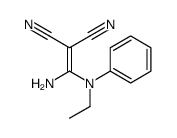 2-[amino-(N-ethylanilino)methylidene]propanedinitrile Structure