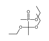 1,1-diethoxy-1-[ethoxy(methyl)phosphoryl]ethane结构式