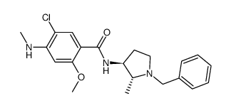 N-[(2S,3R)-1-benzyl-2-methylpyrrolidin-3-yl]-5-chloro-2-methoxy-4-(methylamino)benzamide Structure