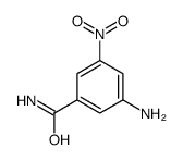 3-氨基-5-硝基苯甲酰胺结构式