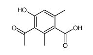 3-acetyl-2,6-dimethyl-4-hydroxybenzoic acid Structure