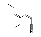 (Z,Z)-4-ethyl-2,4-heptadienenitrile Structure