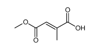 (E)-3-methoxycarbonyl-2-methylacrylic acid结构式