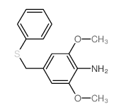 Benzenamine, 2,6-dimethoxy-4-[(phenylthio)methyl]-结构式