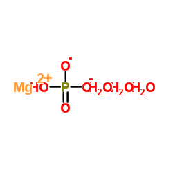 Magnesium hydrogen phosphate hydrate (1:1:3) Structure