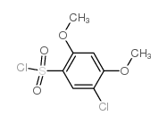 5-氯-2,4-二甲氧基-苯磺酰氯结构式