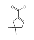 1-Cyclopentene-1-carbonyl chloride, 4,4-dimethyl- (9CI) Structure