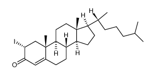 2α-iodocholest-4-en-3-one Structure