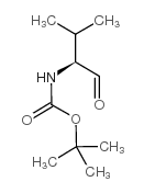 (S)-(3-甲基-1-氧代丁-2-基)氨基甲酸叔丁酯结构式