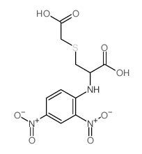 3-(carboxymethylsulfanyl)-2-[(2,4-dinitrophenyl)amino]propanoic acid Structure