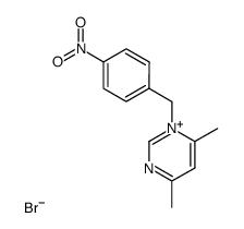 N-(p-nitrophenyl)-4,6-dimethylpyrimidinium bromide Structure
