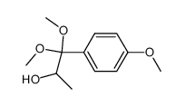 2-Hydroxy-4'-methoxypropiophenone dimethylacetal Structure