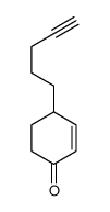 4-pent-4-ynylcyclohex-2-en-1-one Structure