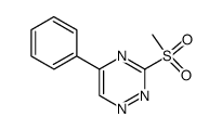 3-(methylsulfonyl)-5-phenyl-1,2,4-triazine Structure