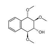 r,t,t-1,2,4-trimethoxy-c-3-hydroxy-1,2,3,4-tetrahydronaphthalene结构式