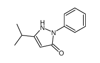 2-phenyl-5-propan-2-yl-1H-pyrazol-3-one结构式
