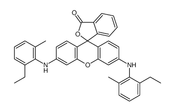 3',6'-bis[(2-ethyl-6-methylphenyl)amino]spiro[isobenzofuran-1(3H),9'-[9H]xanthene]-3-one Structure