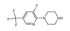 3-氟-5-三氟甲基吡啶-2-哌嗪结构式