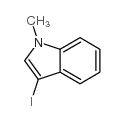 3-碘-1-甲基-1H-吲哚结构式