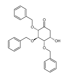 1L-(2,4,5/3)-2,3,4-Tri-O-benzyl-2,3,4,5-tetrahydroxy-1-cyclohexanon Structure