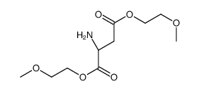bis(2-methoxyethyl) (2S)-2-aminobutanedioate结构式