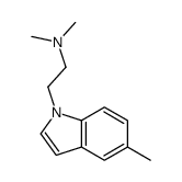 N,N-dimethyl-2-(5-methylindol-1-yl)ethanamine Structure