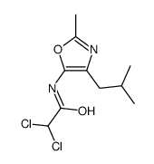 2,2-dichloro-N-[2-methyl-4-(2-methylpropyl)-1,3-oxazol-5-yl]acetamide Structure