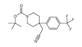 4-(氰基甲基)-4-(4-甲基苯基)哌啶-1-羧酸叔丁酯结构式