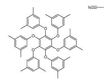 acetonitrile,1,2,3,4,5,6-hexakis(3,5-dimethylphenoxy)benzene Structure
