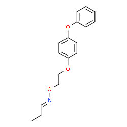O-(2-(4-phenoxyphenoxy)ethyl)propionaldoxime Structure