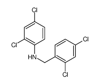 2,4-dichloro-N-[(2,4-dichlorophenyl)methyl]aniline结构式
