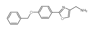 2-(4-苄氧基苯基)-噁唑-4-甲胺结构式