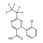 5-Pyrimidinecarboxylic acid, 4-(2-chlorophenyl)-2-(1,1,2,2,2-pentafluoroethyl) Structure