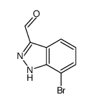 7-溴-1H-吲唑-3-甲醛结构式