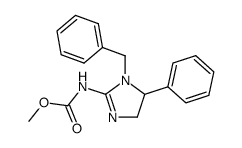 (1-Benzyl-5-phenyl-4,5-dihydro-1H-imidazol-2-yl)-carbamic acid methyl ester Structure