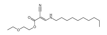 2-ethoxyethyl 2-cyano-3-(decylamino)prop-2-enoate Structure