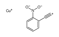 copper(1+),1-ethynyl-2-nitrobenzene Structure