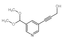 3-(5-二甲氧基甲基-3-吡啶)-2-丙炔-1-醇结构式
