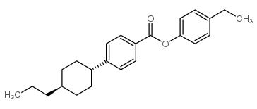 4’-反式-丙基环己基苯甲酸 4-乙基苯酯结构式