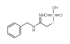 [(1-amino-2-sulfosulfanyl-ethylidene)amino]methylbenzene Structure