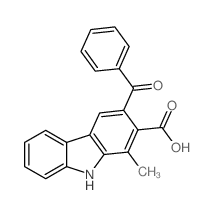 3-benzoyl-1-methyl-9H-carbazole-2-carboxylic acid结构式
