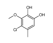 4-chloro-3-methoxy-5-methylbenzene-1,2-diol Structure
