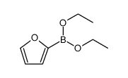 Boronic acid, B-2-furanyl-, diethyl ester Structure