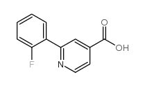2-(2-fluorophenyl)pyridine-4-carboxylic acid Structure