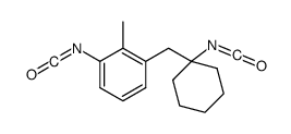 1-isocyanato-3-[(1-isocyanatocyclohexyl)methyl]-2-methylbenzene结构式