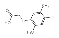 [(4-氯-2,5-二甲基苯基)硫代]乙酸结构式